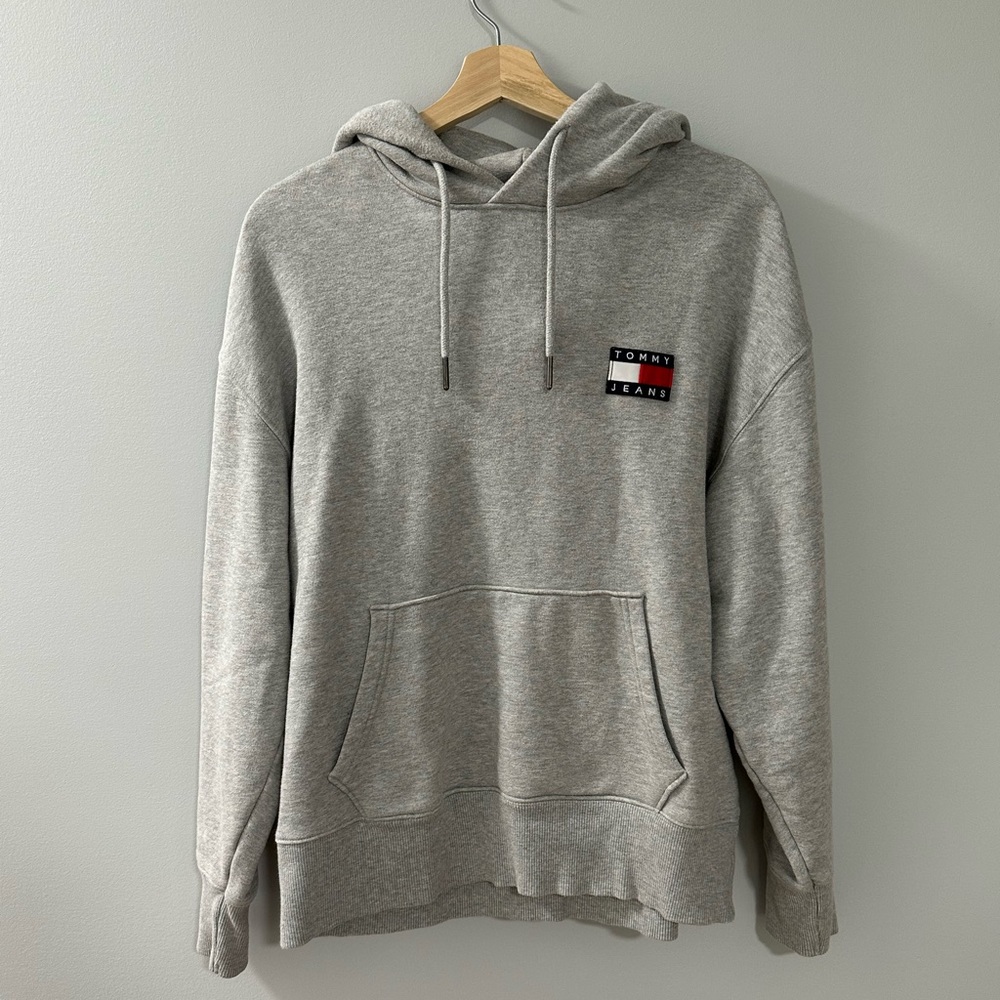 Grey Tommy Hilfiger Badge Hoodie